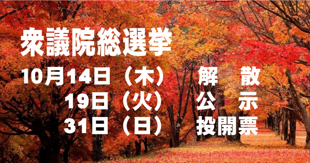 【速報】衆院選 今月19日公示・31日投開票 Nの広場