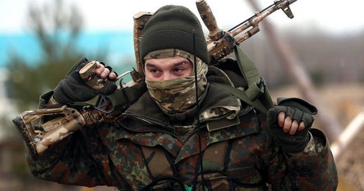 ウクライナで戦う兵士