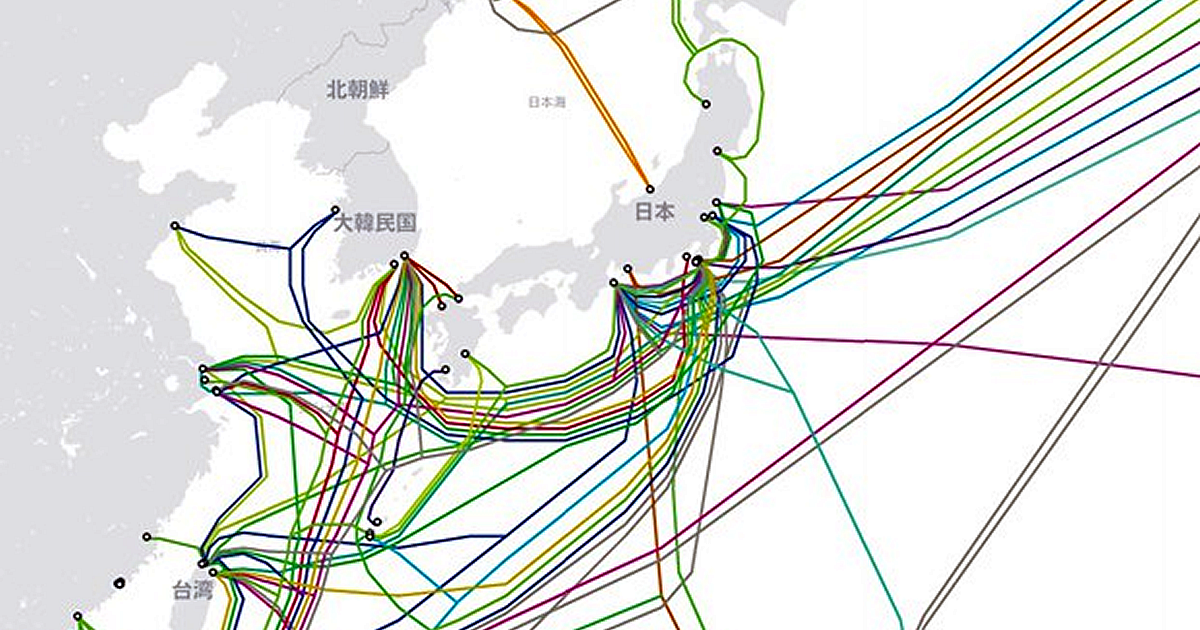 日本の海底ケーブル　台湾有事でネット接続全滅リスク