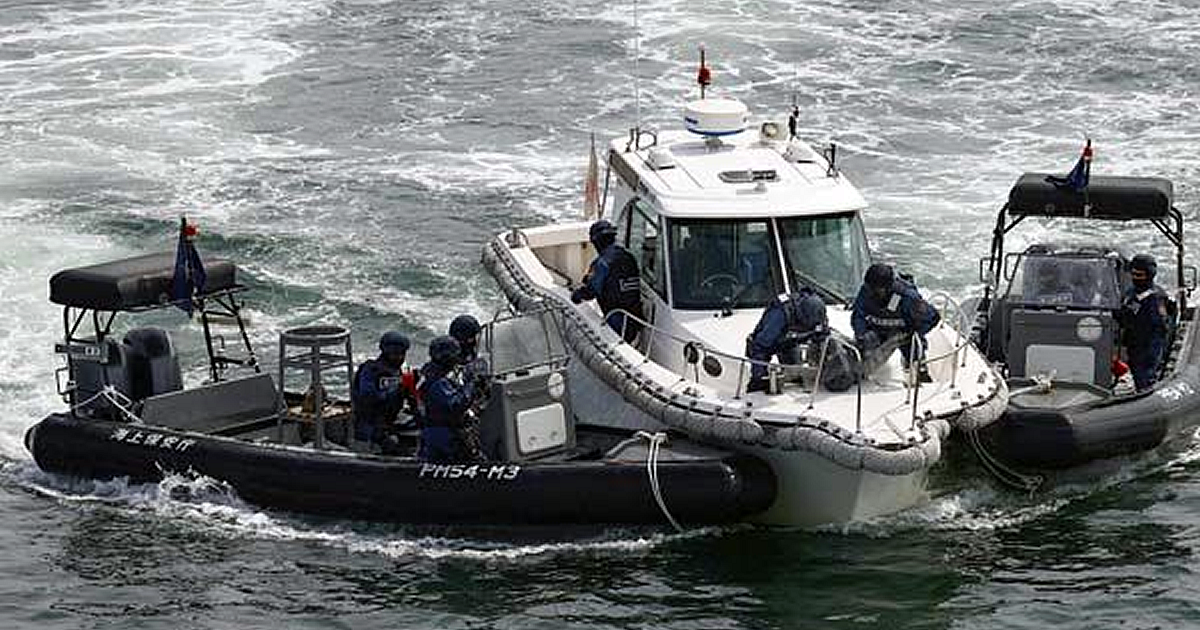 Ｇ7広島サミットの会場近くで行われた海上警備大規模訓練