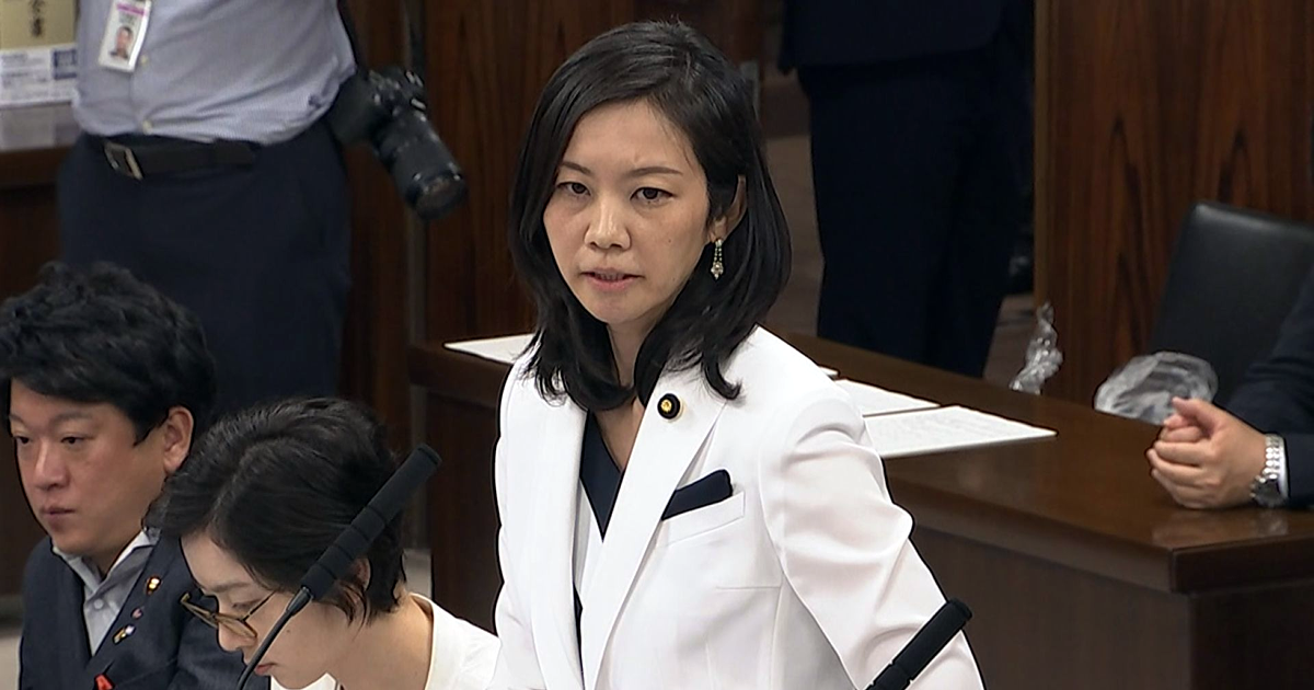 日本維新の会の梅村みずほ参院議員の発言で、国会は一時騒然