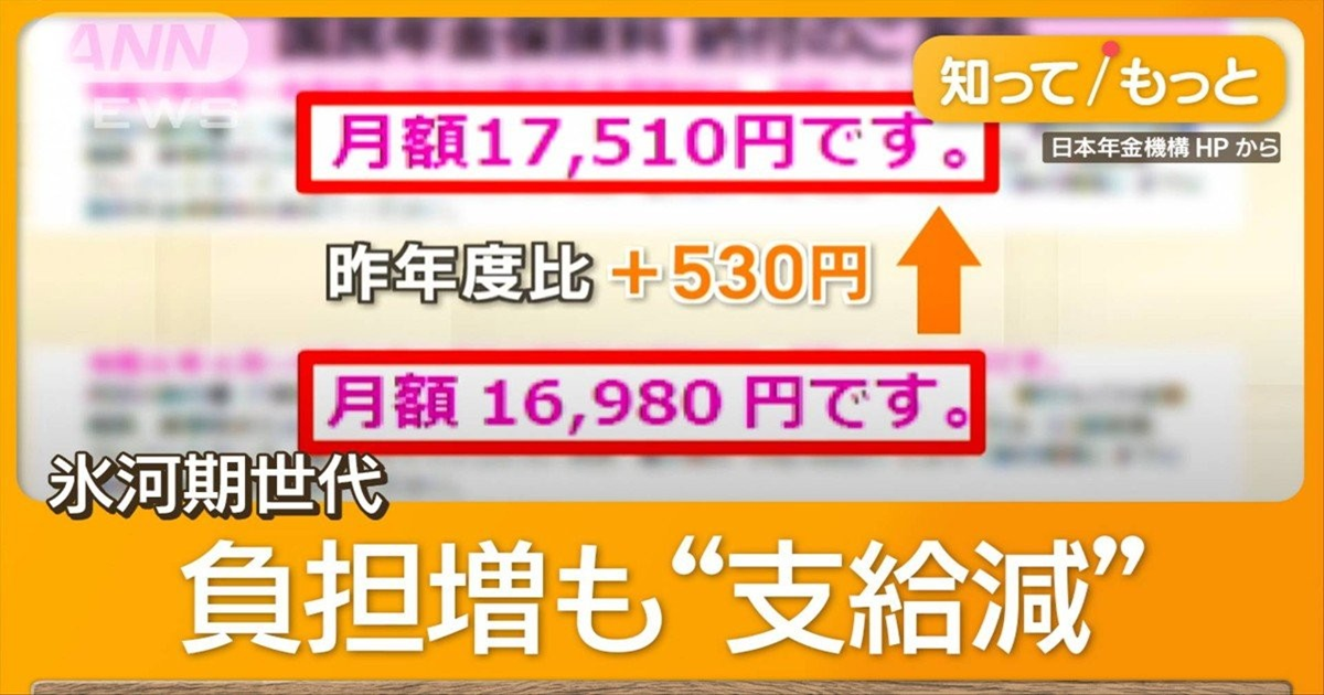 国民年金保険料が4月から530円↑　氷河期世代“支給減”