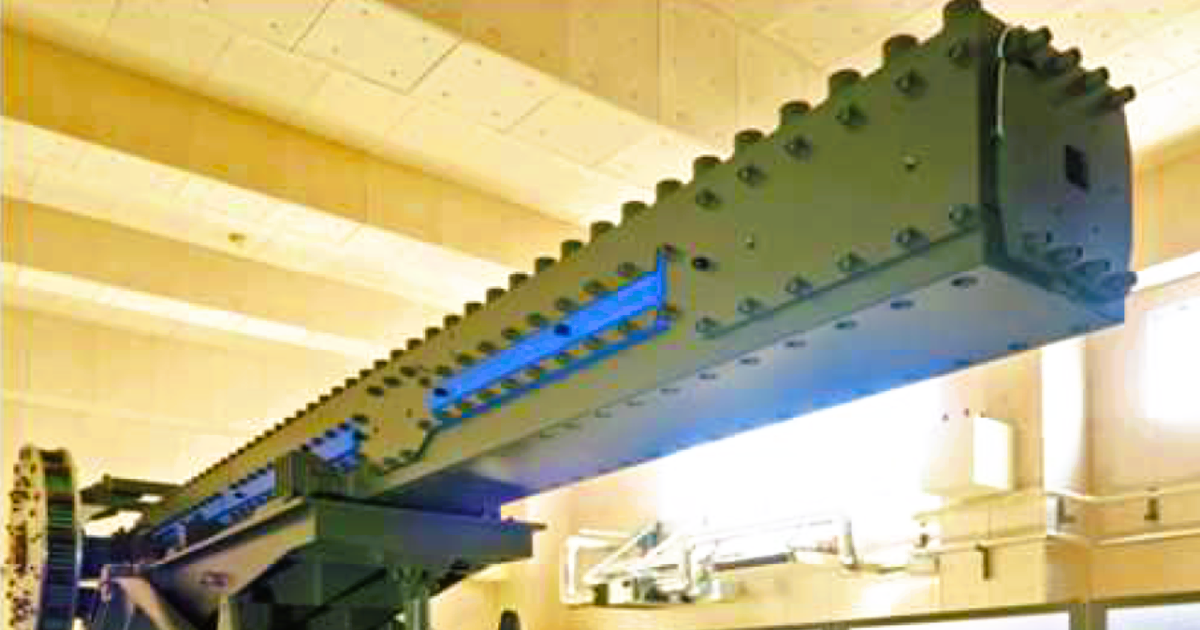 防衛装備庁が21年までに試作した口径40mmのレールガン